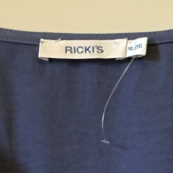 NWOT Purple BlueTie Hem Half Sleeve Blouse - Picture 9 of 16